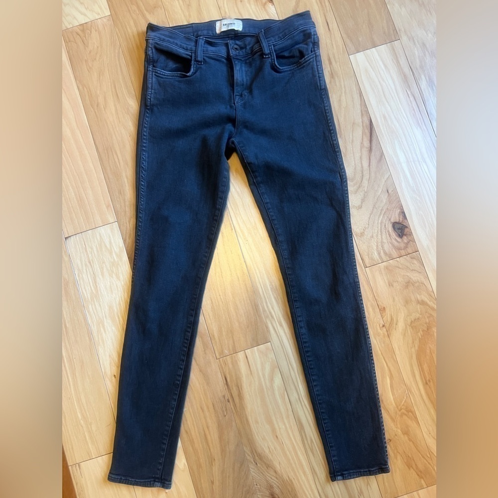 Baldwin Kansas City High Rise Crop Jeans “The Ten” Smoke Black Denim Women’s 29 - Picture 2 of 10